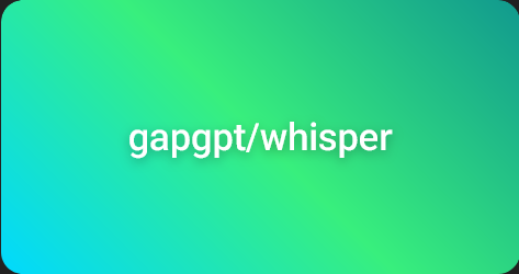 اکانت gapgpt whisper دویست توکن (هوش مصنوعی ایرانی)
